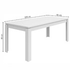 Mesa De Jantar 8 Lugares Athenas Branco/linho Cinza Claro 755