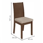 Mesa De Jantar 8 Lugares Athenas Imbuia Clean/veludo Naturale