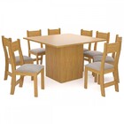 Mesa De Jantar 8 Lugares Bea Mel/clay - Viero Móveis