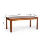 Mesa De Jantar 8 Lugares Extensível 180 A 220cm Madeira Maciç