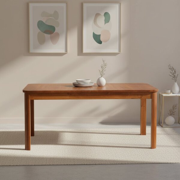 Mesa De Jantar 8 Lugares Extensível 180 A 220cm Madeira Maciç