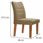 Mesa De Jantar 8 Lugares Genova Com Vidro Cinamomo/off White/