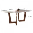 Mesa De Jantar 8 Lugares Nápoles/genova Com Vidro Chocolate/o