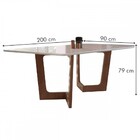 Mesa De Jantar 8 Lugares Nápoles/genova Com Vidro Chocolate/o