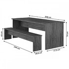 Mesa De Jantar 8 Lugares Salin Mel - Viero Móveis