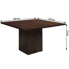 Mesa De Jantar 8 Lugares Voal Ameixa/cobre - Mobilarte Móveis