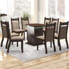 Mesa De Jantar 8 Lugares Zurique Nogueira/dakota - Viero Móve