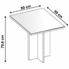 Mesa De Jantar 90x90cm 4 Lugares 050510 Dcasa