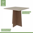 Mesa De Jantar 90x90cm Tampo Mdf Celebrare Móveis Lopas Imbui