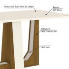 Mesa De Jantar Alfa 160cm 6 Cadeiras Maris - Nature/off Whit