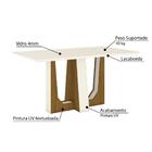 Mesa De Jantar Alfa 160cm 6 Cadeiras Vita - Nature/off White