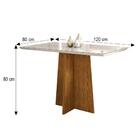 Mesa De Jantar Ana 120x80 Com 4 Cadeiras Amanda - Pr Móveis
