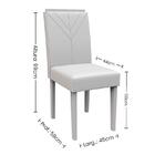 Mesa De Jantar Ana 120x80 Com 4 Cadeiras Amanda - Pr Móveis