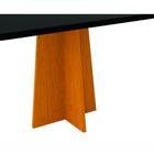 Mesa De Jantar Ana 1 35m Para 4 Lugares Arredondada Ypê Preto