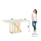 Mesa De Jantar Andy 6 Lugares Com Tampo De Mdf E Canto Reto 1