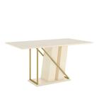 Mesa De Jantar Andy 6 Lugares Com Tampo De Mdf E Canto Reto 1