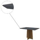 Mesa De Jantar Anitta 120x80 Cinza Com 4 Cadeiras Ana Suede I