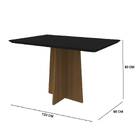 Mesa De Jantar Anitta 120x80 Preto Com 4 Cadeiras Ana Linho I