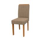 Mesa De Jantar Anitta 160x90 Cinza Com 6 Cadeiras Ana Suede Y