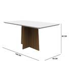 Mesa De Jantar Anitta 160x90 Off White Com 6 Cadeiras Ana Sue
