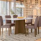 Mesa De Jantar Anitta 160x90 Off White Com 6 Cadeiras Ana Sue