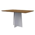 Mesa De Jantar Anitta Com Tampo Madeirado 135x90 - Pr Móveis
