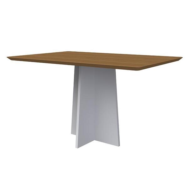 Mesa De Jantar Anitta Com Tampo Madeirado 135x90 - Pr Móveis