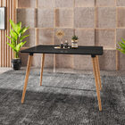 Mesa De Jantar Antonella 120x90 Cm Pés Retrô Castanho - D'ros