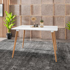 Mesa De Jantar Antonella 120x90 Cm Pés Retrô Castanho - D'ros