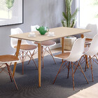 Mesa De Jantar Antonella 160x90 Cm Pés Retrô Castanho - D'ros