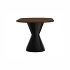Mesa De Jantar Apollo Tampo Oblongo 180x90cm Preto/amêndoa