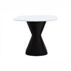 Mesa De Jantar Apollo Tampo Oblongo 180x90cm Preto/branco