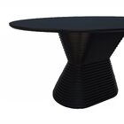 Mesa De Jantar Apollo Tampo Oval 160x90cm Preto
