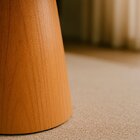 Mesa De Jantar Araçá Tampo Em Mdf Com Vidro E Base Em Madeira