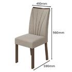 Mesa De Jantar Áries 180x90 Com 6 Cadeiras Apogeu Imbuia/off