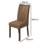 Mesa De Jantar Áries 180x90 Com 6 Cadeiras Apogeu Imbuia/off