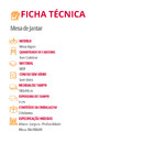 Mesa De Jantar Aspen 180cm Tampo Mdf Canto Copo Moderna Mobíl