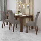 Mesa De Jantar Athenas 180x90 Com 4 Cadeiras Apogeu Imbuia/of