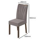 Mesa De Jantar Athenas 180x90 Com 4 Cadeiras Apogeu Imbuia/of