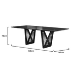 Mesa De Jantar Áustria C03 160x90 Cm - Doce Sonho Móveis - La
