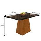 Mesa De Jantar Barbara 135x90 Com 4 Cadeiras Ana - Pr Móveis
