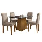 Mesa De Jantar Barbara 135x90 Com 4 Cadeiras Ana - Pr Móveis