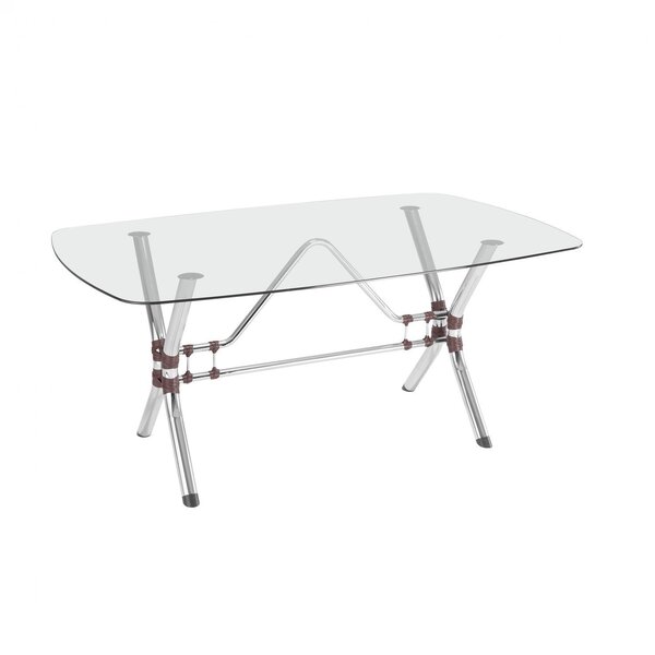 Mesa De Jantar Barril Tampo De Vidro 6 Lugares Ibiza Novabras