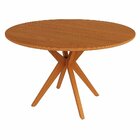 Mesa De Jantar Base Estrelada De Madeira Maciça Alice- 108cm