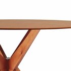 Mesa De Jantar Base Estrelada De Madeira Maciça Alice- 108cm