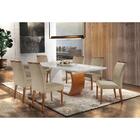 Mesa De Jantar Bella 220x110 Madeira E Vidro Mobillare