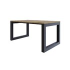 Mesa De Jantar Bronx 160x90x75cm  Vermont Oak/preto