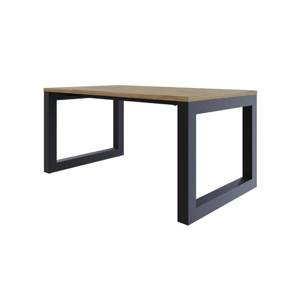 Mesa De Jantar Bronx 160x90x75cm  Vermont Oak/preto