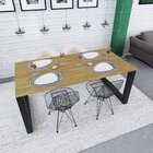 Mesa De Jantar Bronx 180cmx90cmx75 Cm Vermont Oak