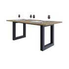 Mesa De Jantar Bronx R 180cm X90x75cm Vermont Oak/preto